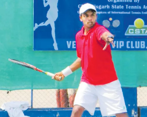 Sai Karthik Reddy To Title Fight Of AITA Tourney - Sakshi