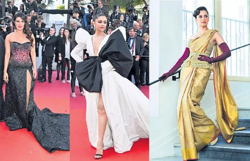 Deepika Padukone, Priyanka Chopra and Elle Fanning lead best dressed - Sakshi