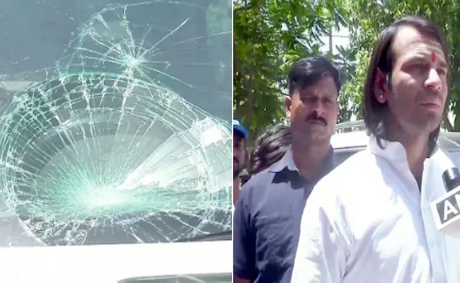 Tej Pratap Yadav bouncer attack on photographer  - Sakshi