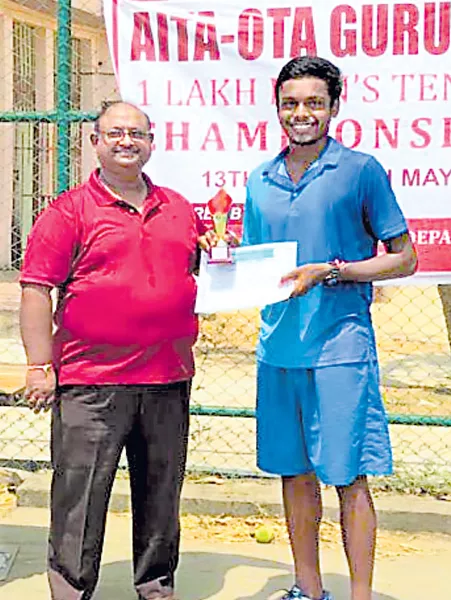 Sai Karthik Reddy Wins Singles Title of AITA - Sakshi