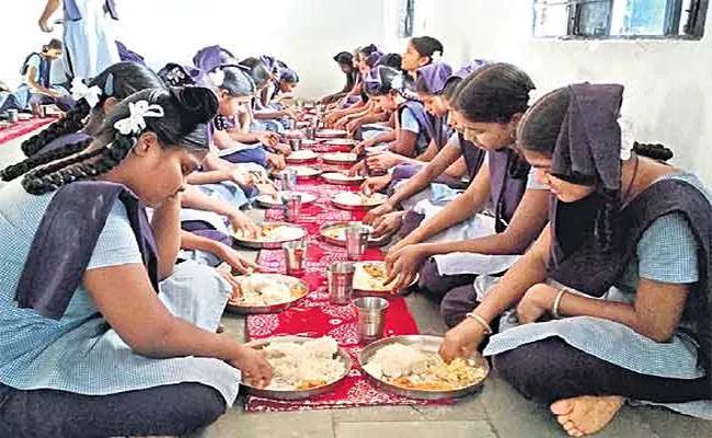 Quality Lunch In Telangana Govt Schools - Sakshi