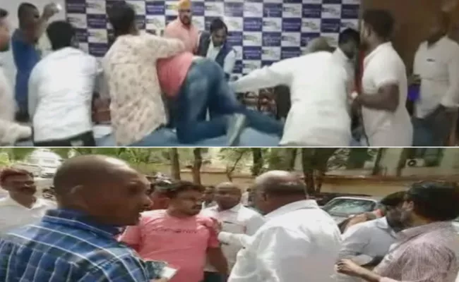 Swaeroes Members Attacks On SC ST Parirakshana Samithi Leader - Sakshi