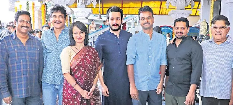 Akhil and Bommarillu Bhaskar film launched - Sakshi