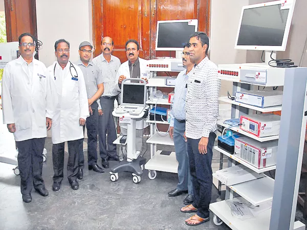 One crore medical equipment donation to Gandhi Hospital from Mint Compound - Sakshi