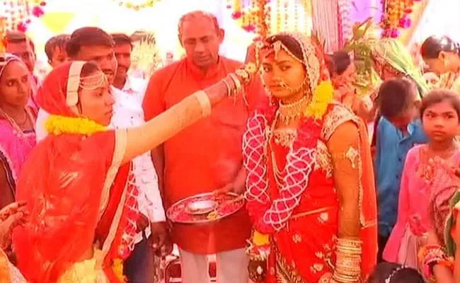 Bride Marries Grooms Sister In Gujarat Tribal Villages - Sakshi