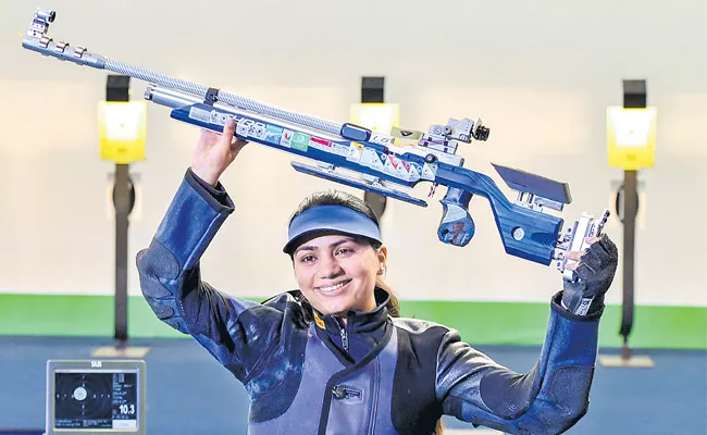 Apurvi Chandela bags 10m air rifle gold in ISSF World Cup - Sakshi