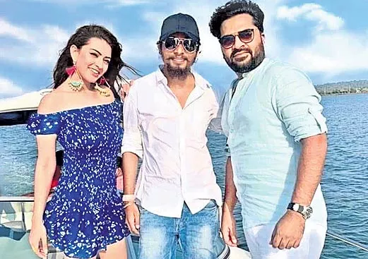 Simbu joins ex-girlfriend Hansika on Maha shoot - Sakshi