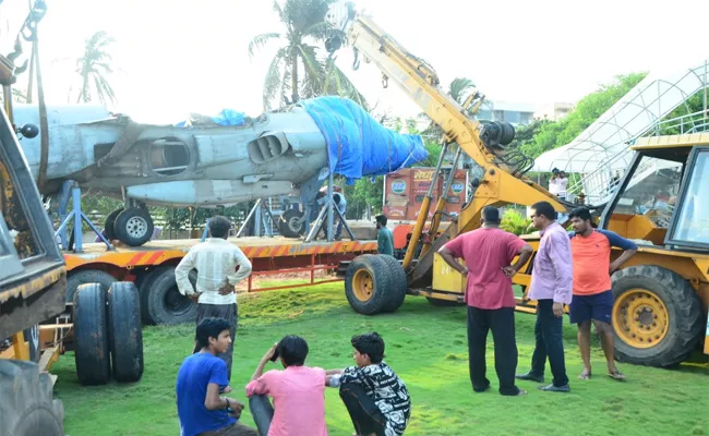 Combat aircraft in Visakhapatnam - Sakshi