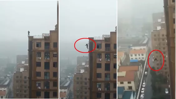 Teen Plunges 18 Floors in Central China - Sakshi