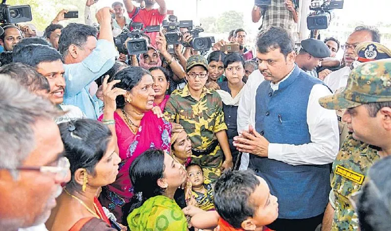 Maharashtra CM Devendra Fadnavis to visits of Gadchiroli Naxal attack  - Sakshi