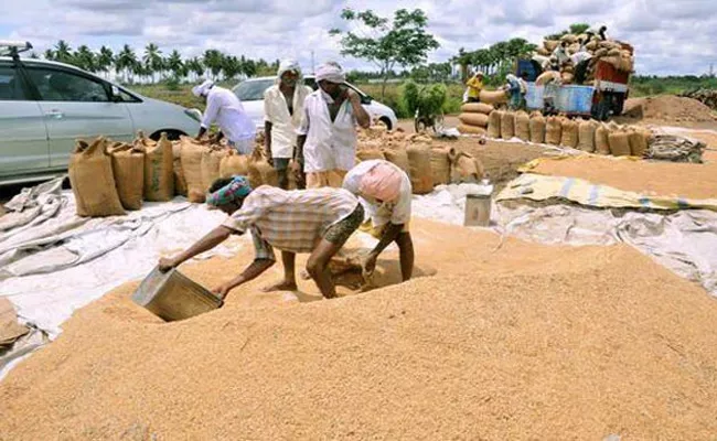 Grain Purchase Centers In Telangana - Sakshi