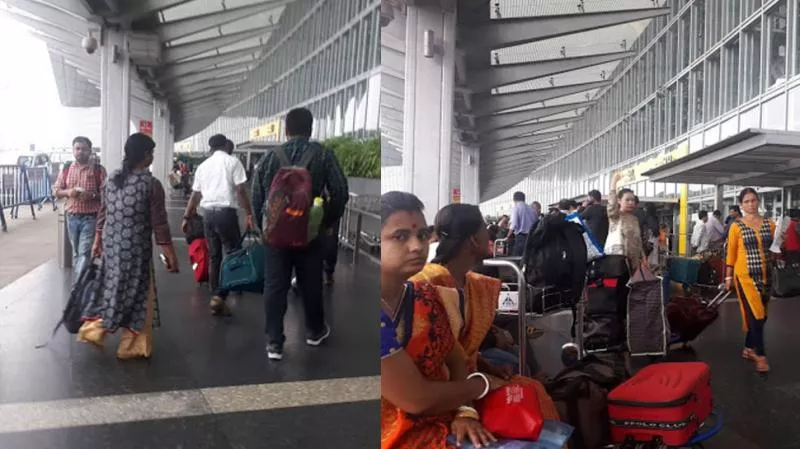 Chaos Among Passengers As Kolkata Airport Closed Till Saturday - Sakshi