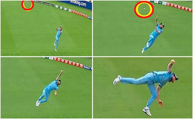 Ben Stokes Takes Spectacular Catch In England vs South Africa World Cup Match - Sakshi