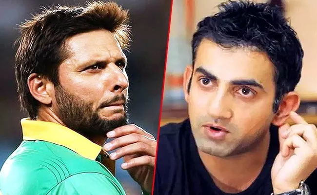 Gautam Gambhir Tweet on Shahid Afridi remarks - Sakshi