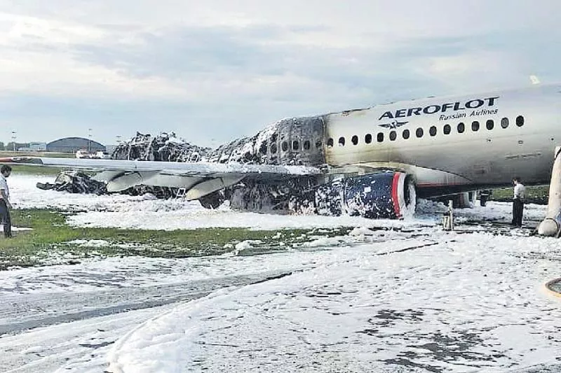 41 Confirmed Dead After Russian Aeroflot Plane Lands With Fire - Sakshi