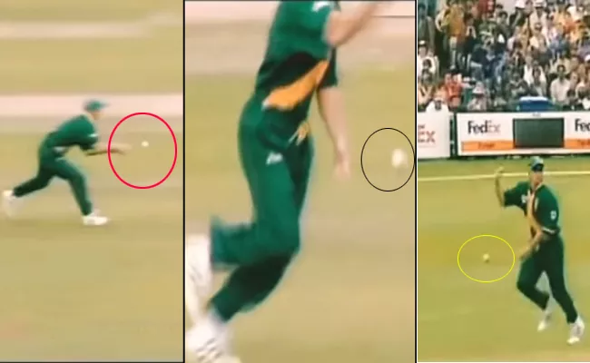 Cricket World Cup 1999 Herschelle Gibbs Dropped Catch And The Trophy - Sakshi