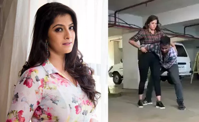 Varalakshmi Sarathkumar Has Done a Stunt Move Without Ropes - Sakshi