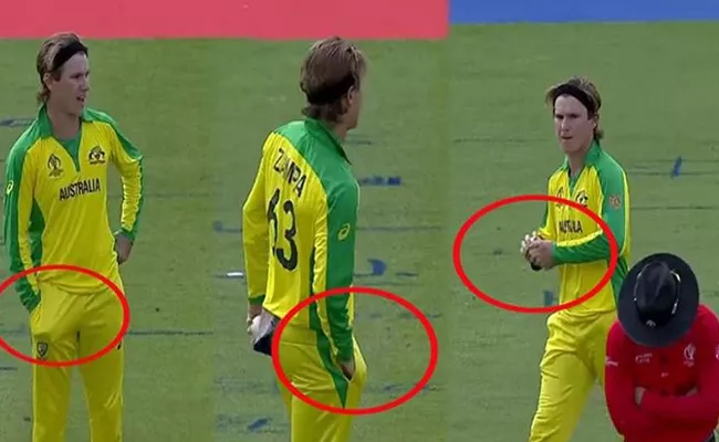 Adam Zampa Tamper Accusations of Australia Ball Tampering Go Viral - Sakshi