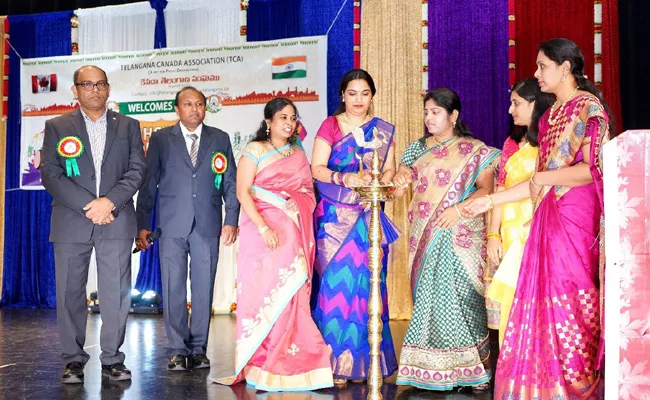 Telangana Farmation day celebrations held in Canda - Sakshi