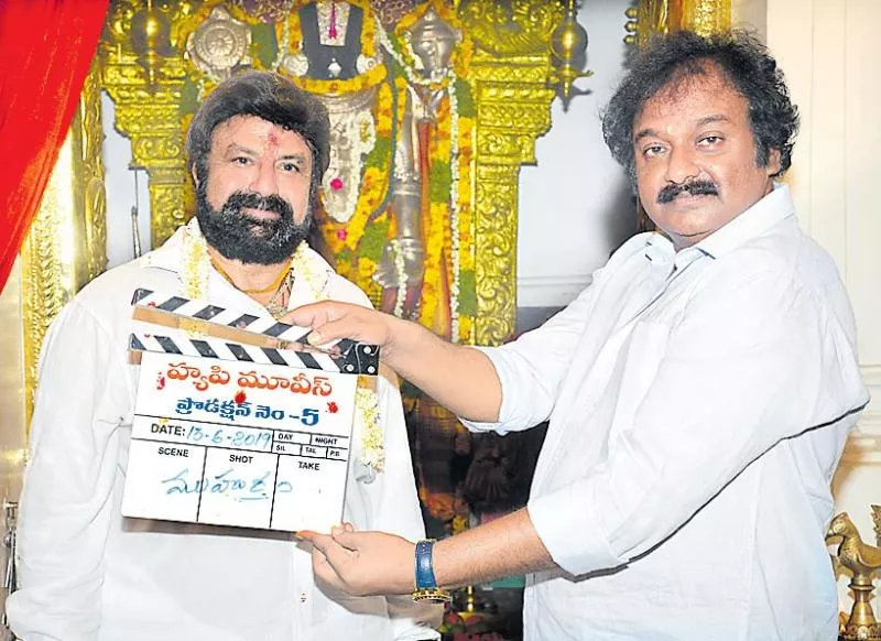 Nandamuri Balakrishna, KS Ravi Kumar, C Kalyan Movie Launch - Sakshi