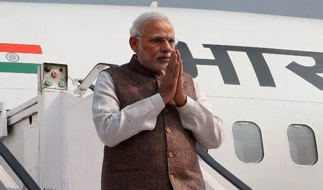 Narendra Modi Not Use Pakistan Airspace On Way To Bishkek - Sakshi