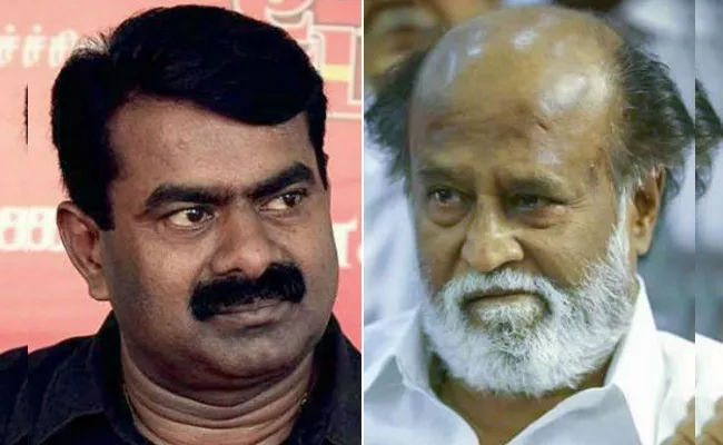 Seeman Questions Why Rajini Featured in School Text Book - Sakshi