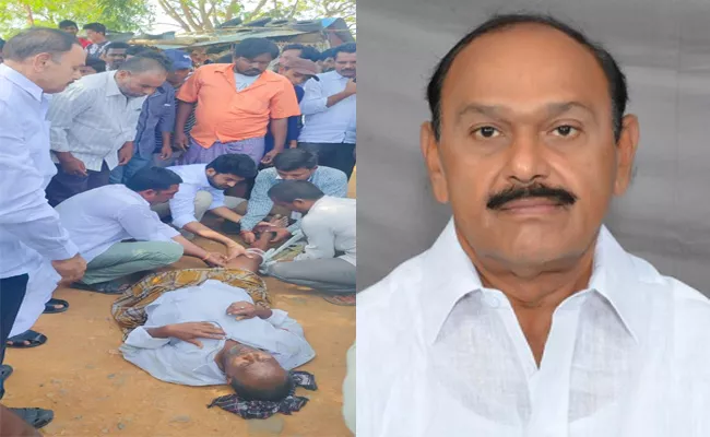 Mydukur Mla Raghurami reddy Helps Road Accident Victim  - Sakshi