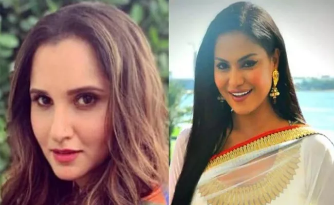 sania mirza slams on veena malik on twtter - Sakshi