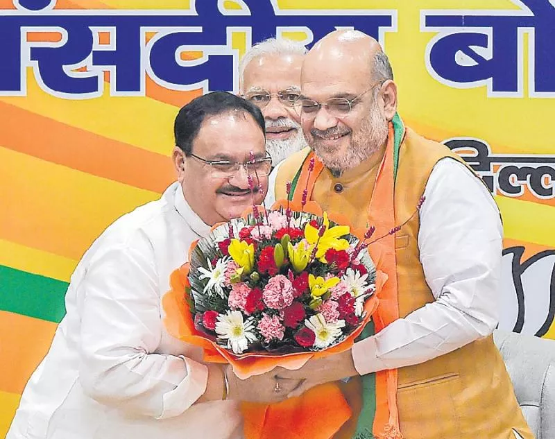 JP Nadda Appointed BJP Working President - Sakshi