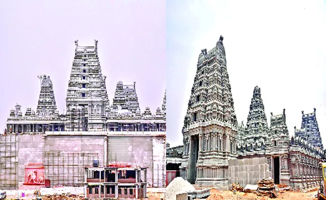 80 Percent Of Yadadri Temple Works Completed - Sakshi