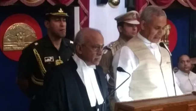 Justice V Ramasubramanian takes oath as the CJ of the Himachal Pradesh HC - Sakshi