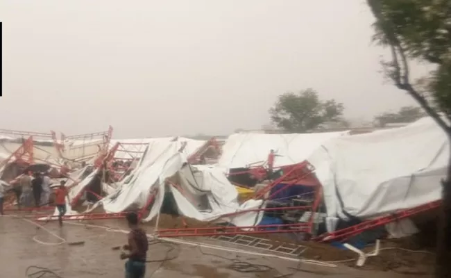 Several Died And Injured Due To Collapsed Tent In Barmer - Sakshi