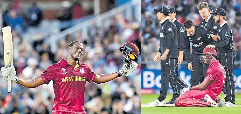 New Zealand beat West Indies by five runs - Sakshi