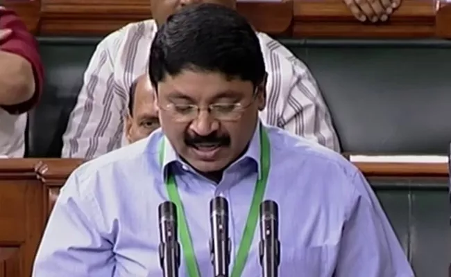 DMK MP Dayanidhi Maran Speech in Lok Sabha - Sakshi