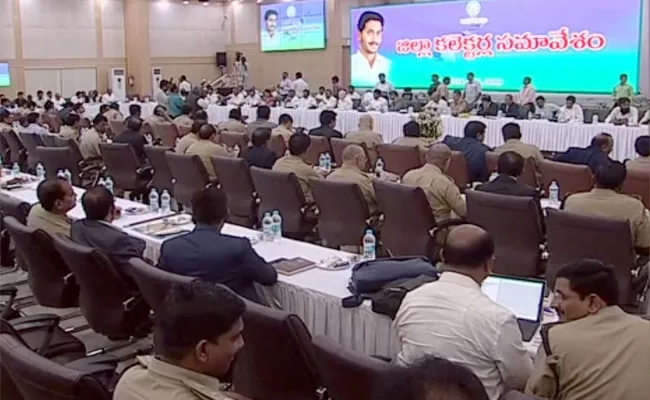 AP CM YS Jagan in Collectors Conference - Sakshi