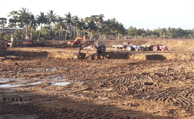 Shrimp Ponds Illegal Excavation In West Godavari - Sakshi