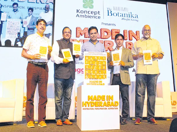 Guide to Country with Startups says KTR In Book Launch - Sakshi