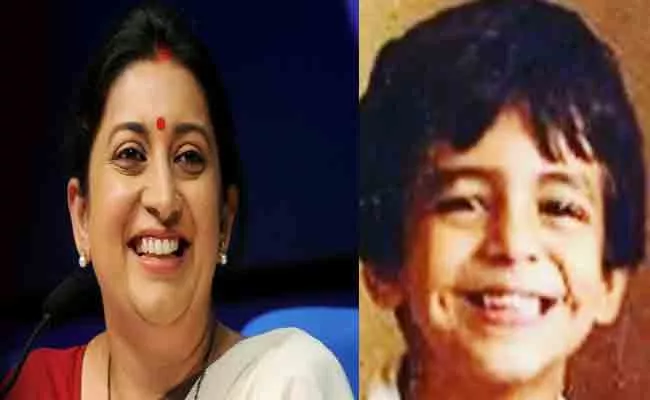 Smriti Irani Shares Adorable Pic of Her Son - Sakshi