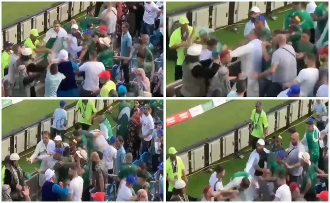 Afghanistan Pakistan Fans Fight During The Match Saturday - Sakshi