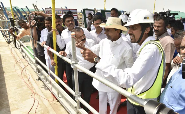 CM KCR Visits Kaleshwaram Project - Sakshi