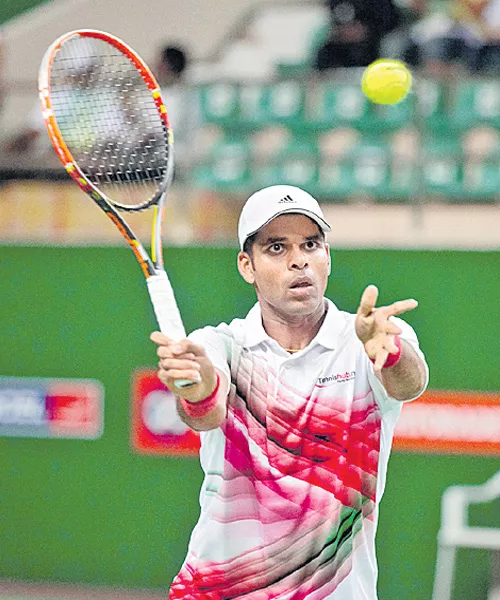 Vishnu Pair Defeated In First Round of Czech Open - Sakshi