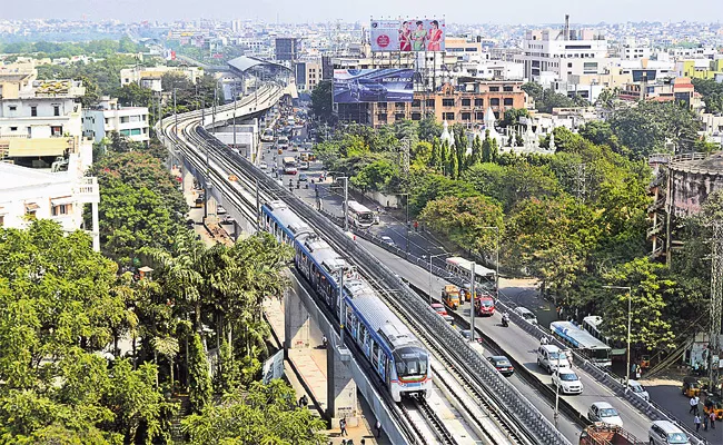 Hyderabad Metro Environmental And Green - Sakshi