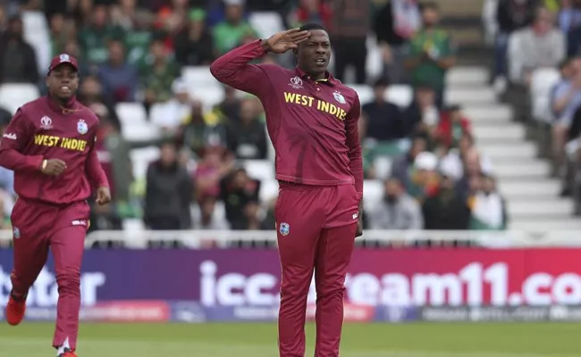 World Cup Sheldon Cottrell Explained Reason Behind His Salute  - Sakshi