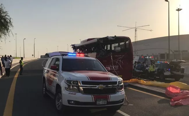 12 Indians among 17 killed in Dubai fatal bus accident - Sakshi