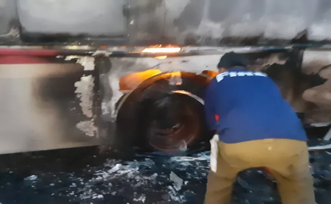 TS RTC Bus Blaze Mishap At Sholapur, Kills Five! - Sakshi