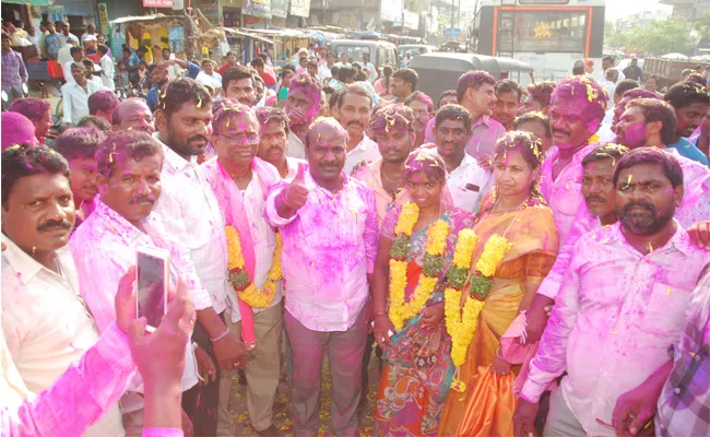 TRS Josh In MPP Elections - Sakshi