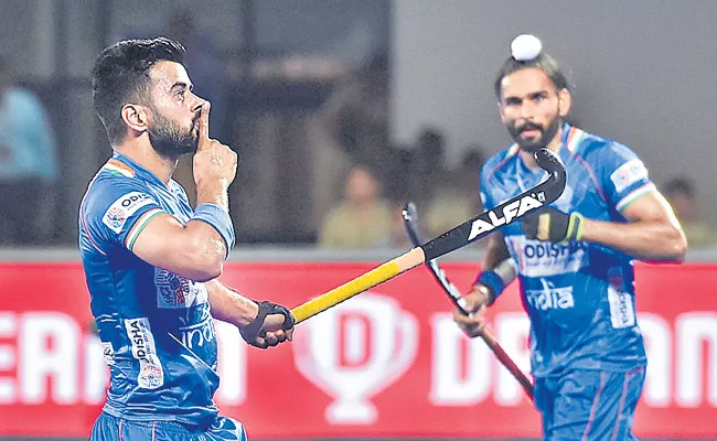 Hockey Championship the Indian mens team registered a second successive win - Sakshi