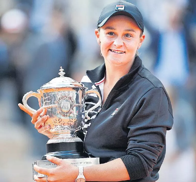 Ashleigh Barty beats Marketa Vondrousova to win title - Sakshi