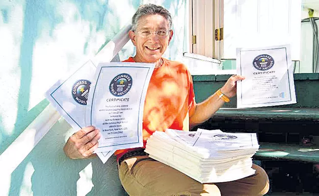 Ashrita Furman Bagged 226 Guinness Book Records - Sakshi