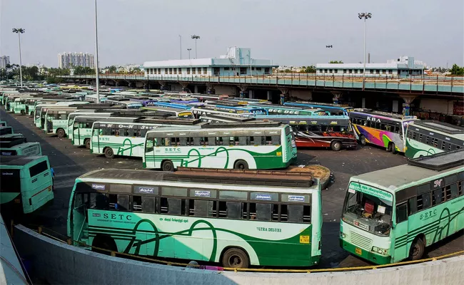 Chennai Buses Go Off Road After Wage Amendments Made By The TN Govt  - Sakshi